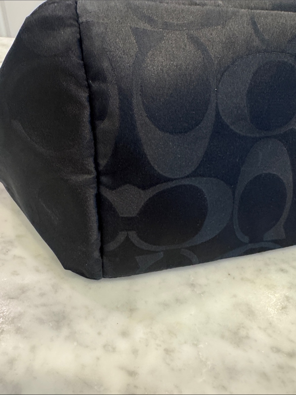 Coach Black Signature Nylon Duffel Bag - Picture 7 of 9